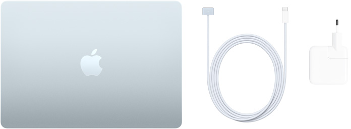13-tolline MacBook Air, MagSafe 3 liidesega USB-C kaabel ja 30 W USB-C toiteadapter