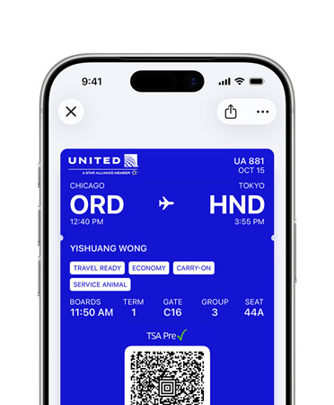 En iPhone viser Digital ID i Lommebok-appen på øvre halvdel av skjermen.