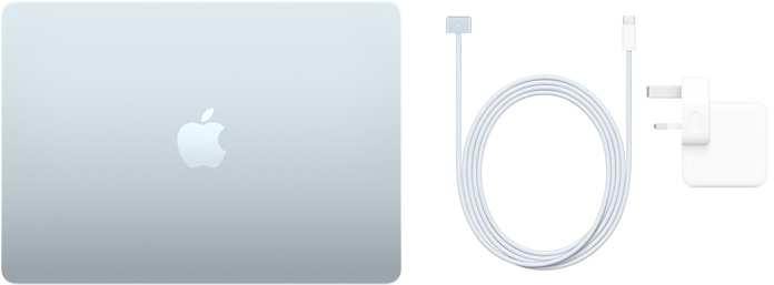 13 吋 MacBook Air，USB-C 至 MagSafe 3 連接線和 30W USB-C 電源轉換器