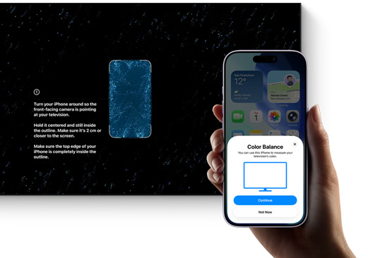 使用 iPhone 校正電視的色彩平衡