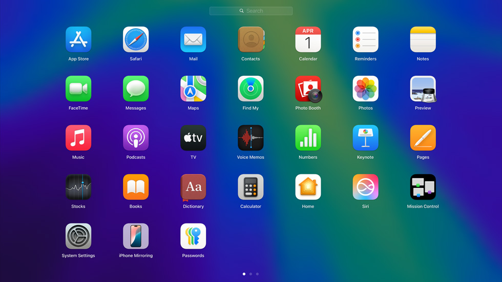 Various app icons displayed in a grid format on screen.