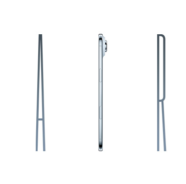 İnce, krom renkli harflerle yazılmış 