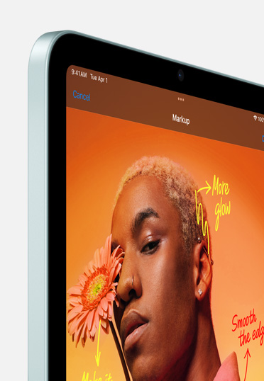 iPhoneにあざやかなコンテンツが表示されている
