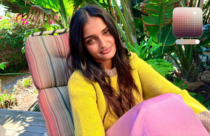 Foto de una persona tomada con la funcionalidad Estilos Fotográficos de la cámara